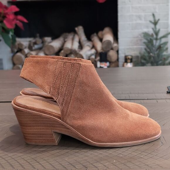 Gentle Souls Blaise Suede Slingback Booties Sz 7.5 - Picture 2 of 10